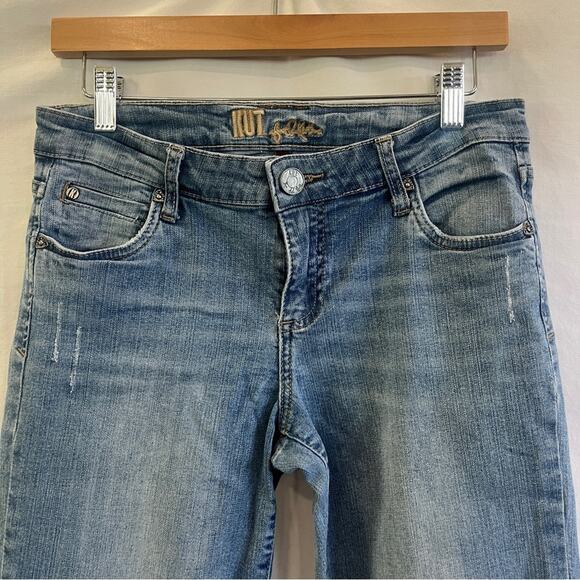 Kut From The Kloth Straight Taper Jeans Womens Size 6 Light Wash Basic Classic - Picture 2 of 9